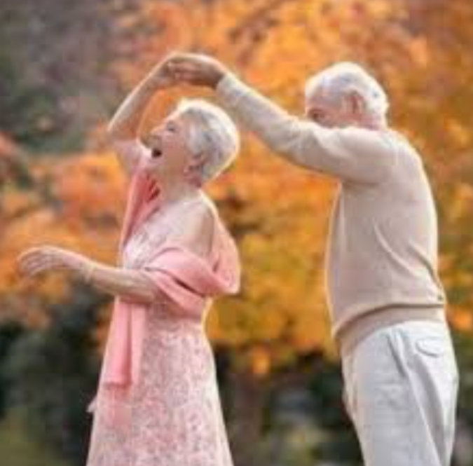 Happy old people